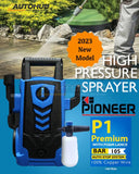 Pioneer P1 Premium With Foam Lance (105Bar) Pressure Washer