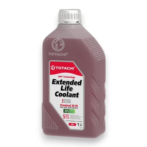 Totachi Extended Life Coolant Red 30/70 1L OAT Engine Coolant