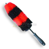 AB Wheel Rim Cleaning Brush Wide Long (Red/Black) Brush