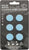 Solid wiper cleaner packaging with six blue circular pads on a black background