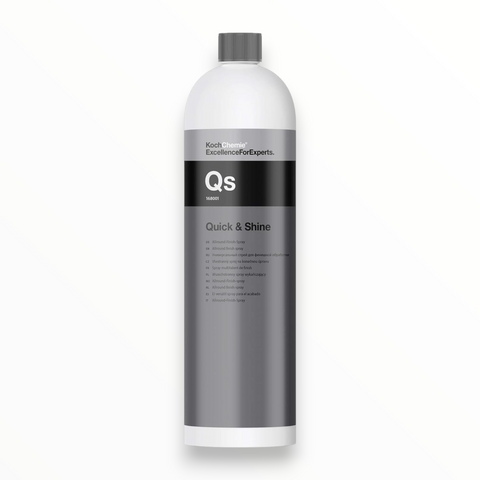 Karcher QS Quick & Shine car care product bottle on a white background