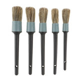 AH 5Pcs Horse Hair Premium Detailing Brush Set - Autohub Pakistan