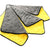 Diamond Cut Yellow Microfiber Plush (40*40) 800GSM Pack of 3