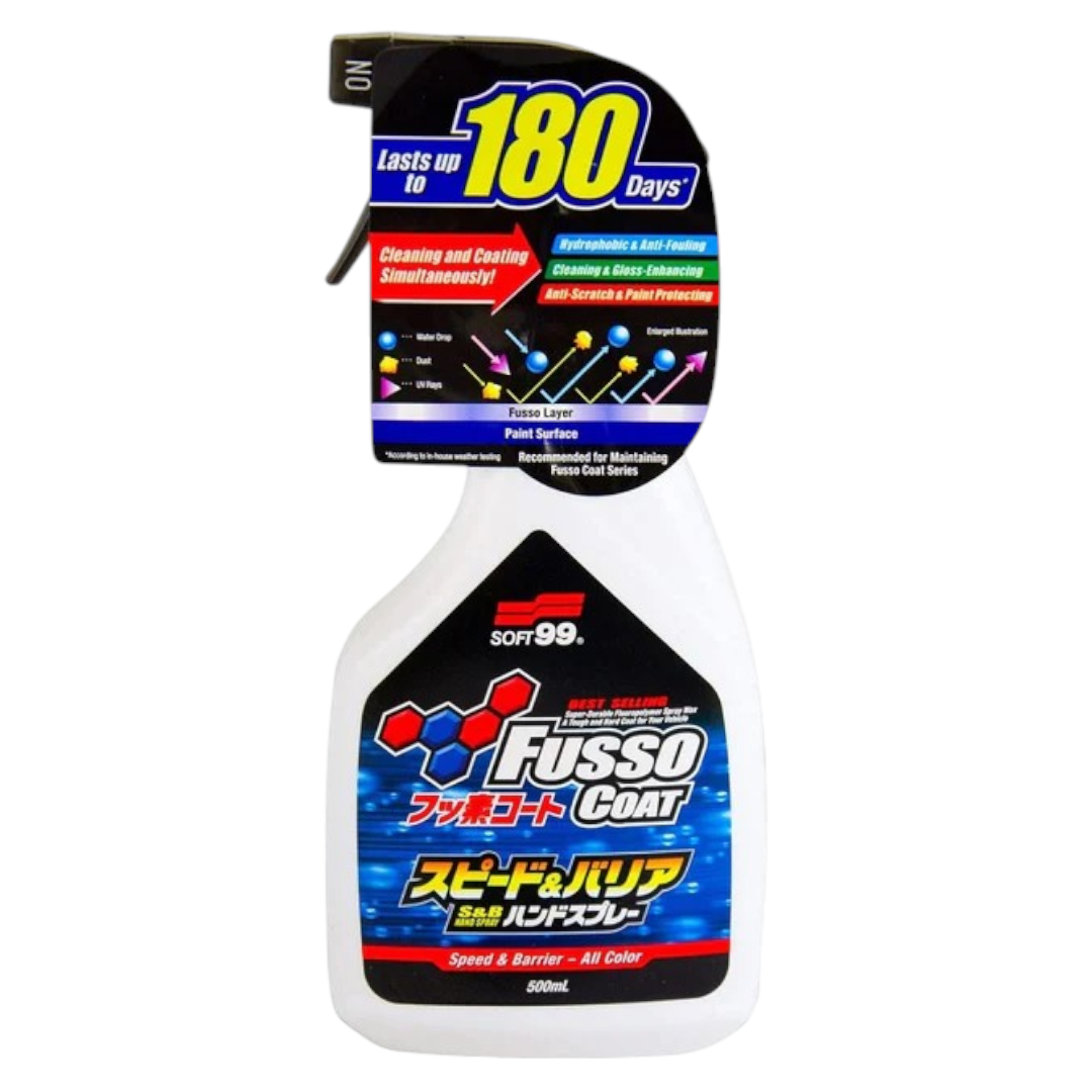 Soft99 Fusso Coat Speed & Barrier Quick detailer, 500 ml