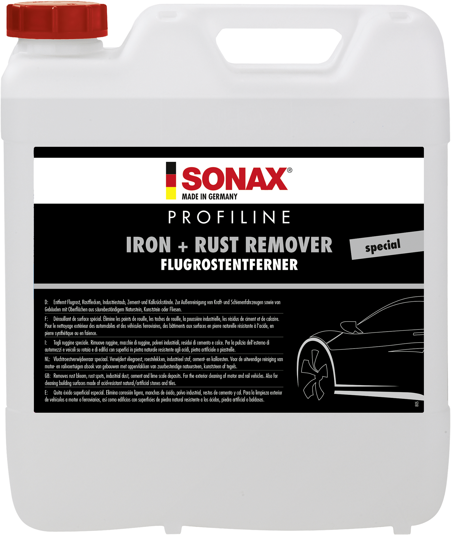 Sonax Iron X + Rust Remover Concentrate 10L