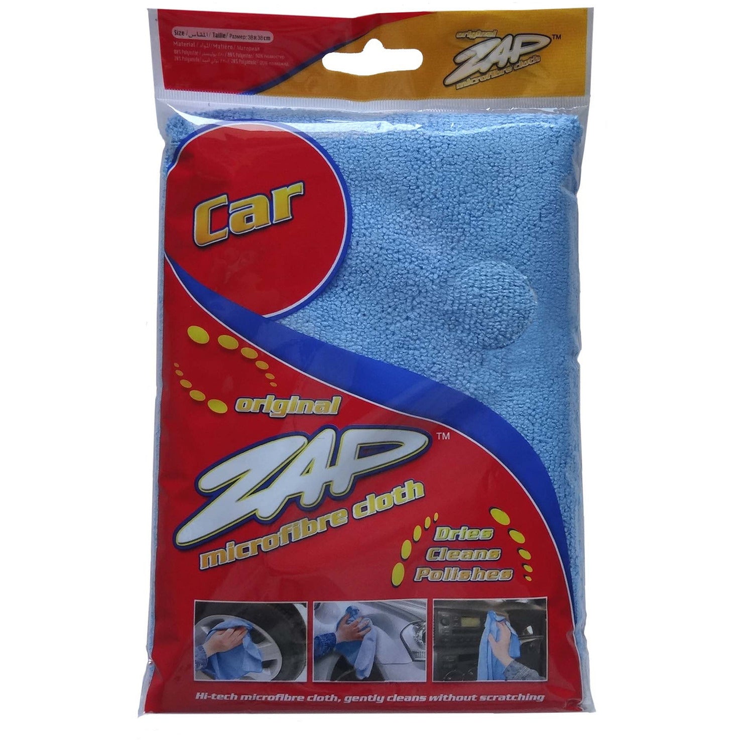 ZAP CAR MicroFiber Cloth  (38cmx38cm) 1pcs