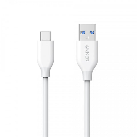 Anker PowerLine+ USB-C To USB 3.0 Cable 3ft. (White)