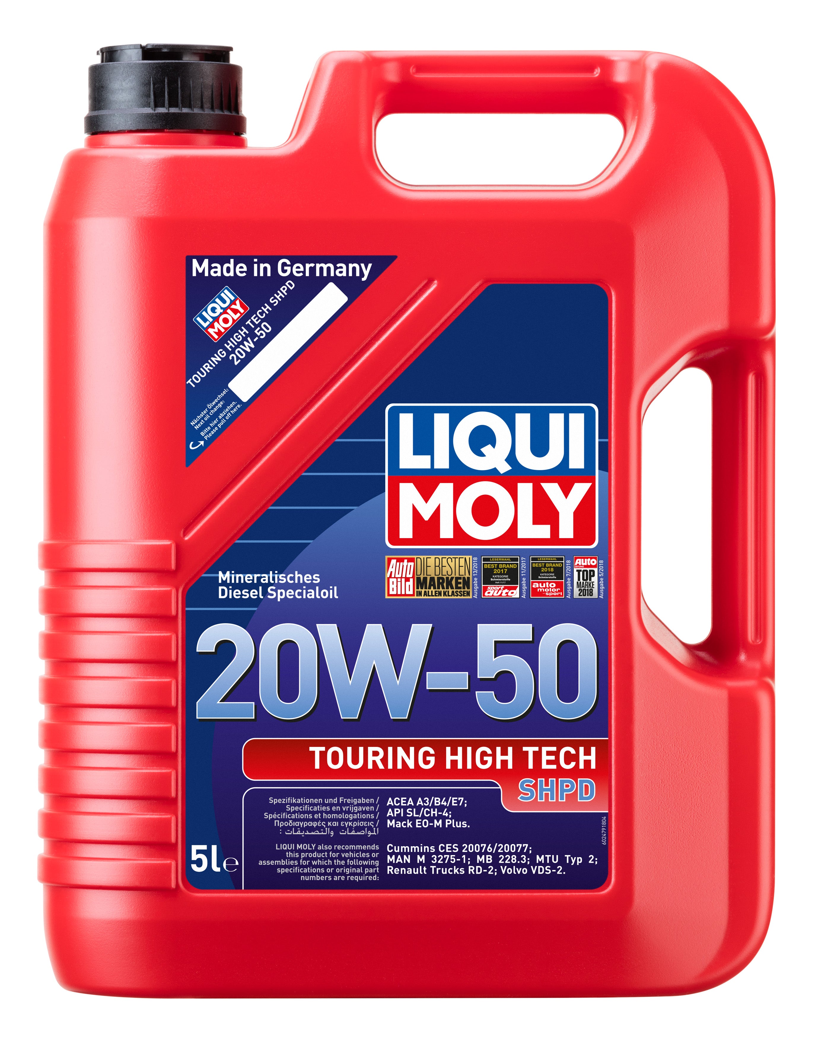 Liqui Moly Touring High Tech- SHPD 20W-50 (5 Liter)