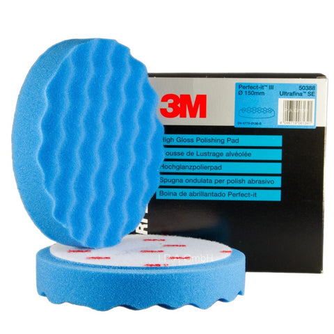 3M Perfect-It III Blue Foam Compound Pad 150mm - Autohub Pakistan