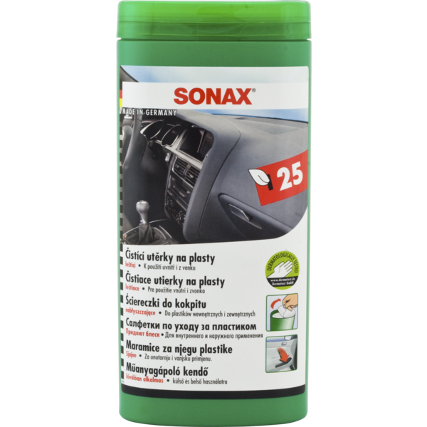 Sonax Plastic Care Wipes Glossy Box