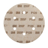3M 255P Hook it Abrasive Disc, Gold, 150mm, 6 holes, P120 - Autohub Pakistan