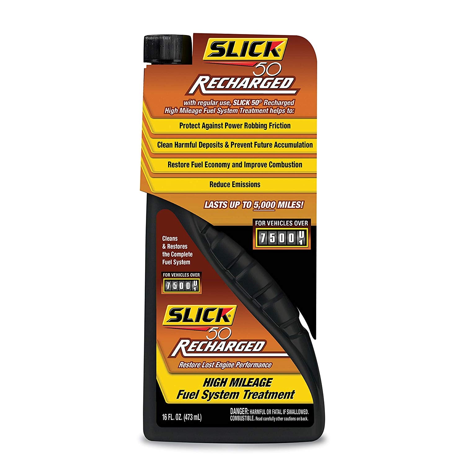 SLICK 50 Recharged High Mileage Fuel System Treatment 473ml