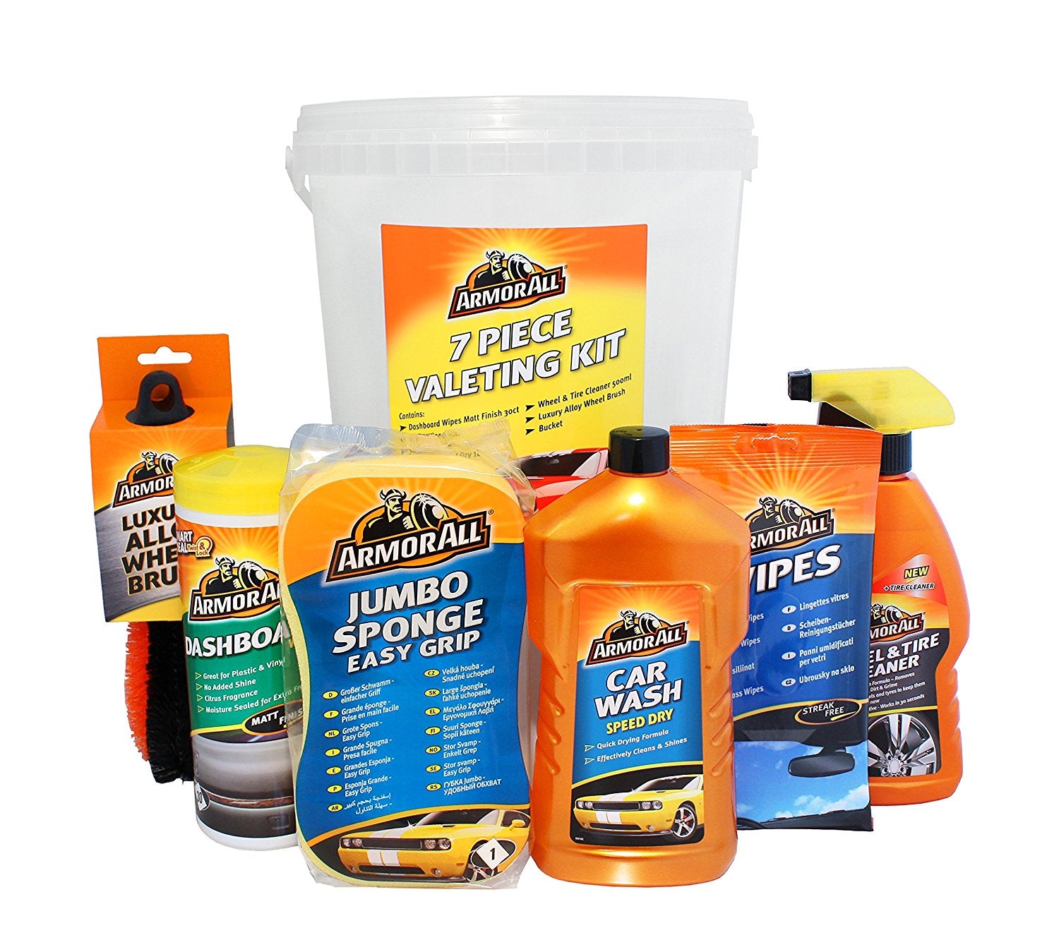Armorall 7 Pcs Car Cleaning Kit (Bucket)