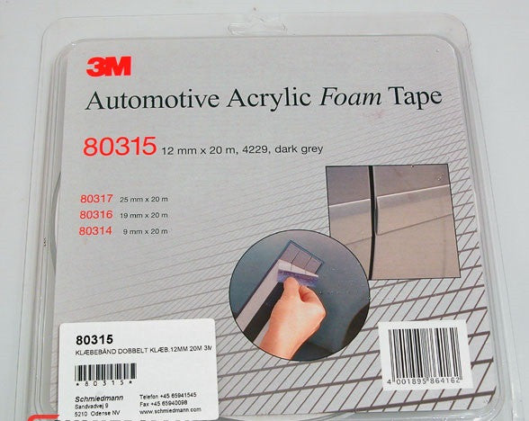 3M Acrylic Double Sided Foam Tape (12mm x 20meter)