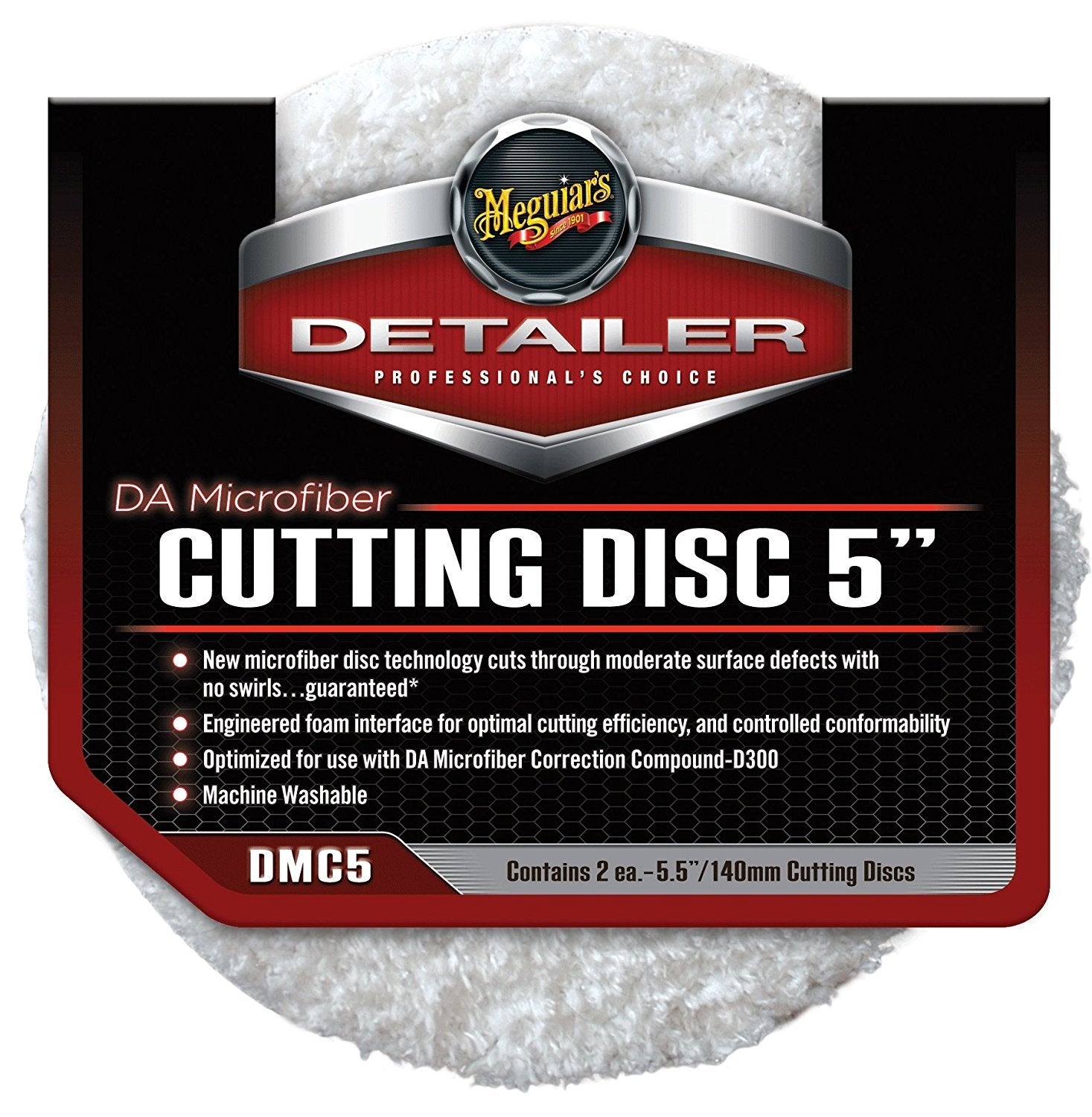 Meguiar's DA Microfiber Cutting Disc 5" ( 2 Pack)