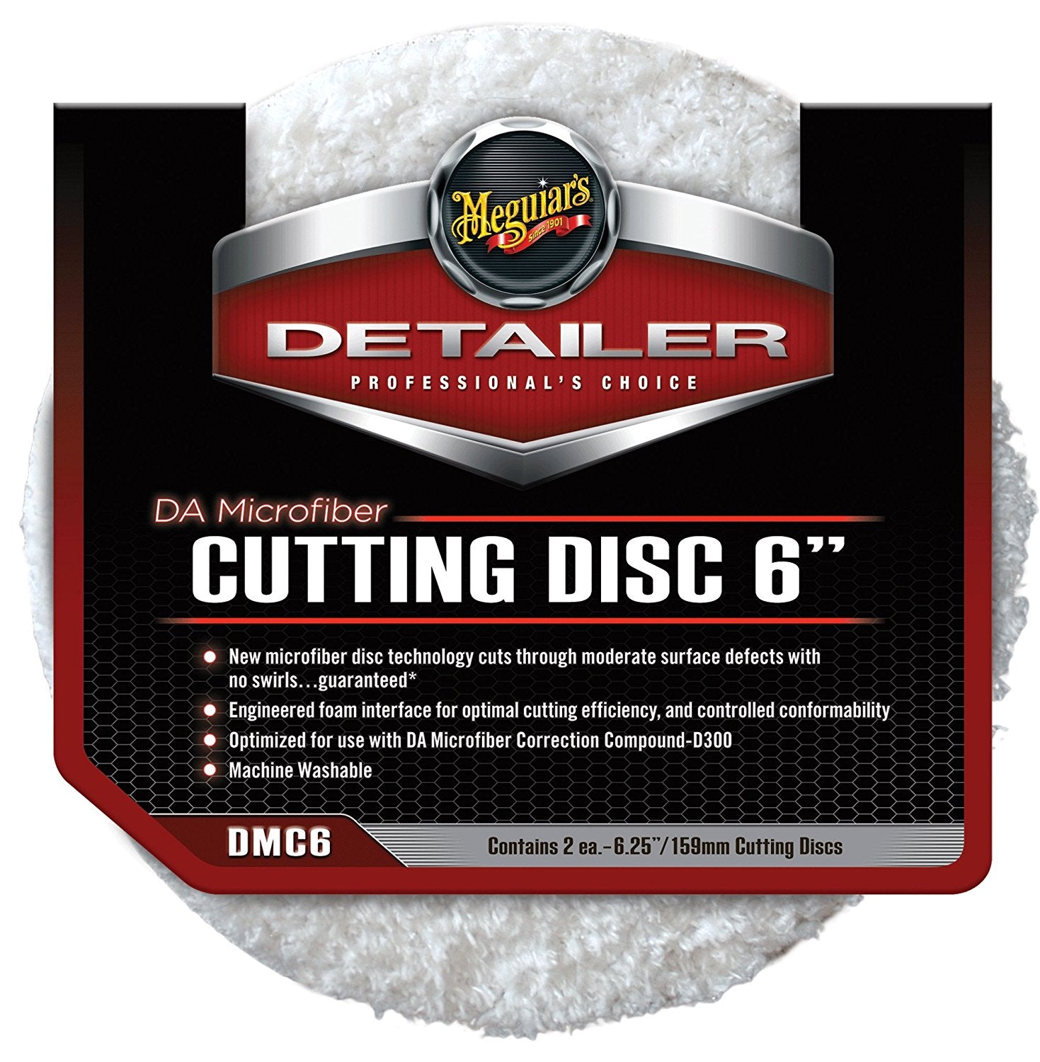 Meguiar's DA Microfiber Cutting Disc 6" (2 Pack)