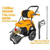 INGCO High Pressure Washer for Commercial Use 3000W / 130Bar