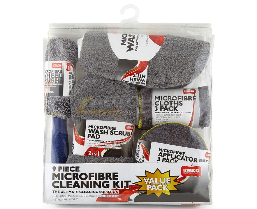 Kenco 9 Pieces Microfiber Cleaning Kit