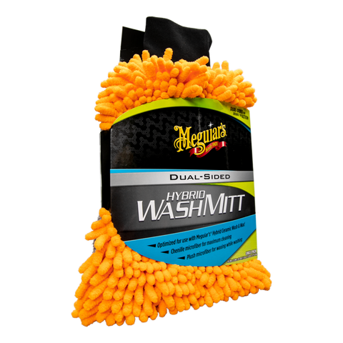 Meguiar’s Hybrid Wash Mitt Premium Dual-Sided Microfiber Car Wash Mitt