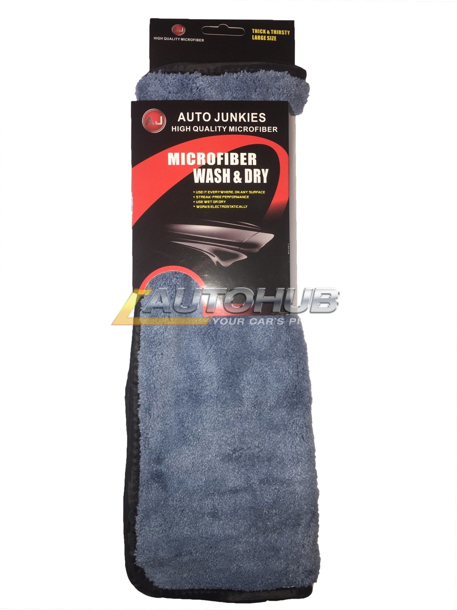 Auto Junkies Grey Microfiber Plush (30*40)