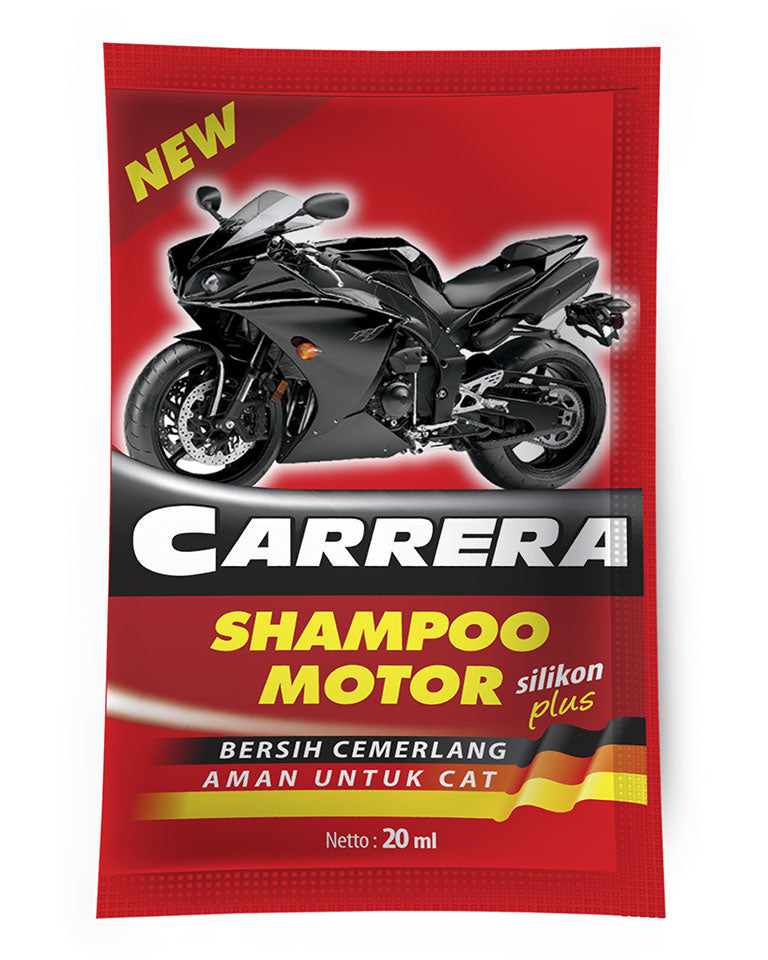 CARRERA Motorcycle Shampoo 20 ml Strip 12 Pcs